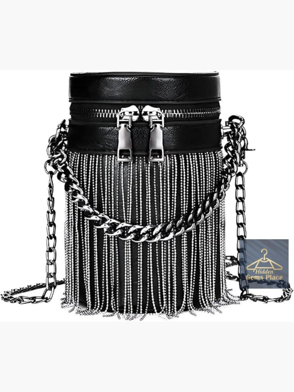 Y2K Punk Fringe Tassel Tote Gothic Shoulder Bag Crossbody